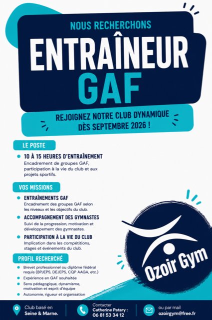 Entraîneur GAF - Ozoir
