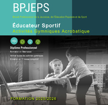 BPJEPS/AG Acro : inscription jusqu'au 3 juillet BPJEPS/AG Acro : inscription jusqu'au 3 juillet