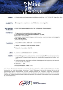 GPT : Stage Gym Scéno - Novembre 2019 GPT : Stage Gym Scéno - Novembre 2019