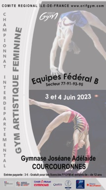GAF : Dossier Compétition - Finale ID - Fédéral B les 3 et 4 juin  - Version Définitive