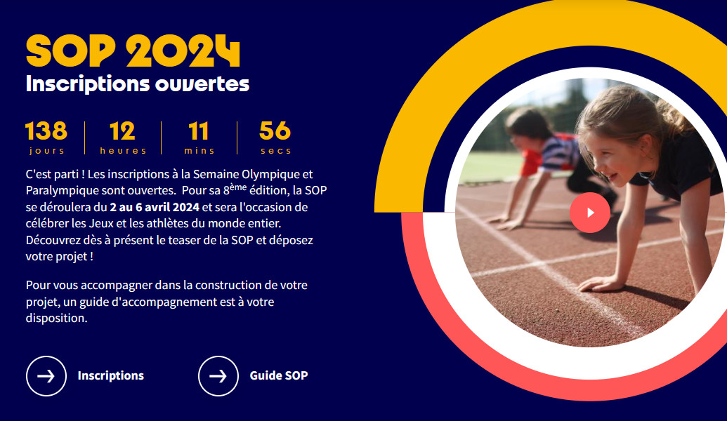 SEMAINE OLYMPIQUE ET PARALYMPIQUE (SOP) 2024 SEMAINE OLYMPIQUE ET PARALYMPIQUE (SOP) 2024