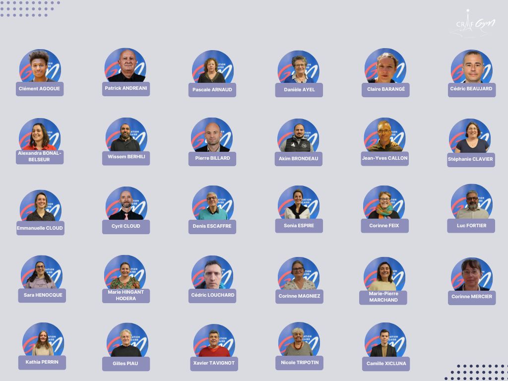 Organigramme du CRIFGym