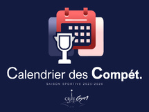 GR : Calendrier des compétitions 2025-2026