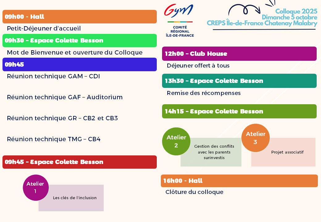 Informations colloque 2025