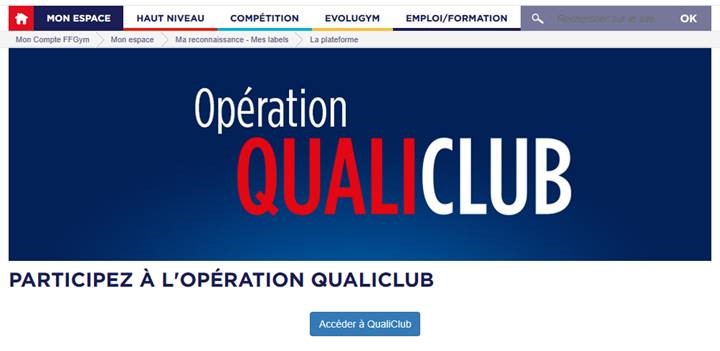 QUALICLUB : Accès à la plateforme QUALICLUB : Accès à la plateforme
