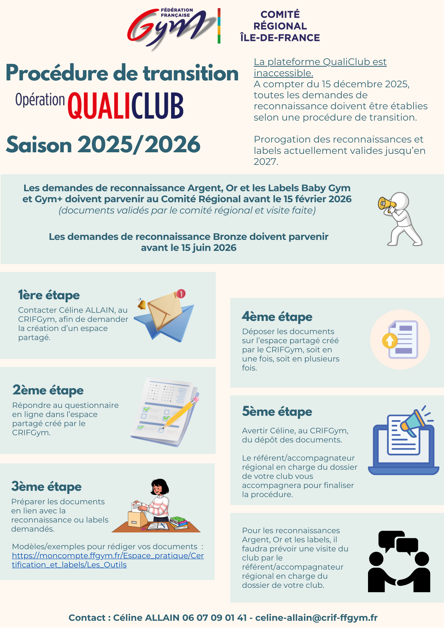 QualiClub : Procédure de transition