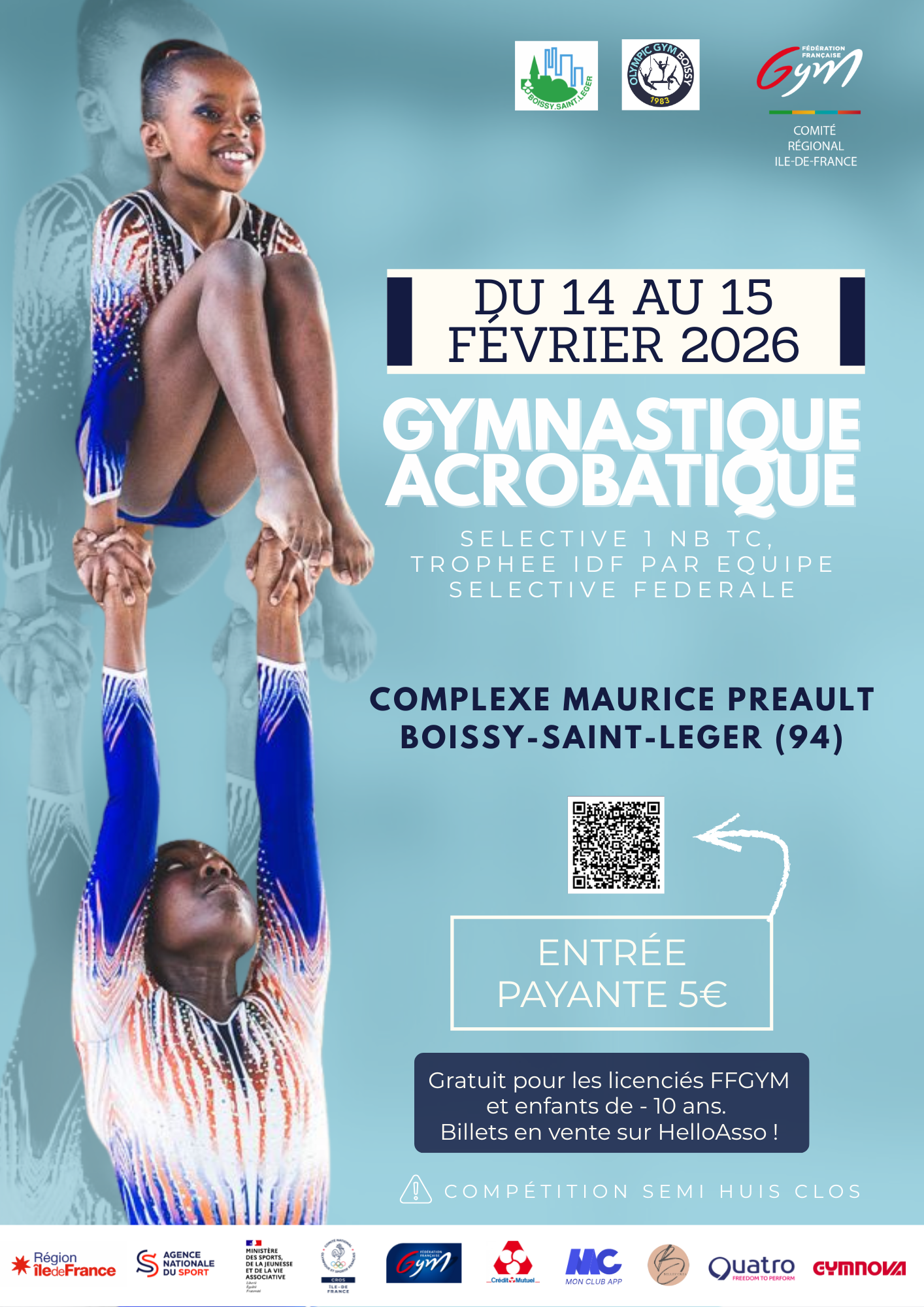 GAC : SELECTIVE 1 NAT B TC ET TROPHEE IDF PAR EQUIPE